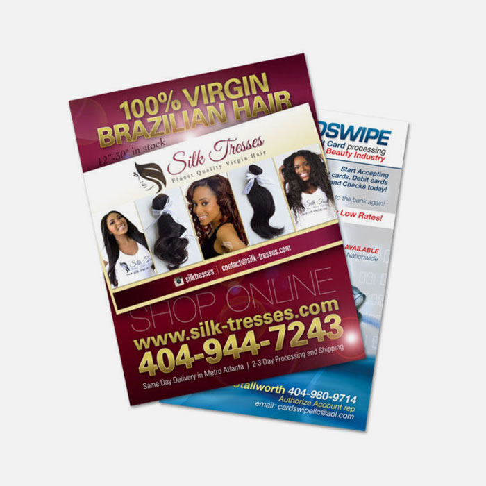 Flyers 8.5" x 11", 100lb Matte Book Paper Full Color on 1 Side